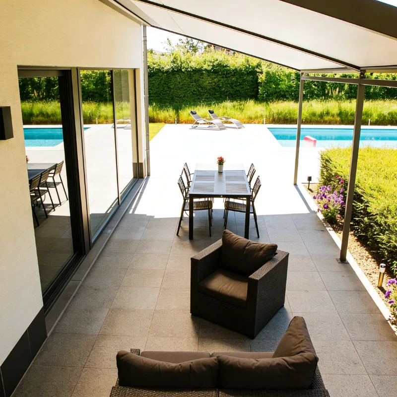 amenagement terrasses stores sur coulisses